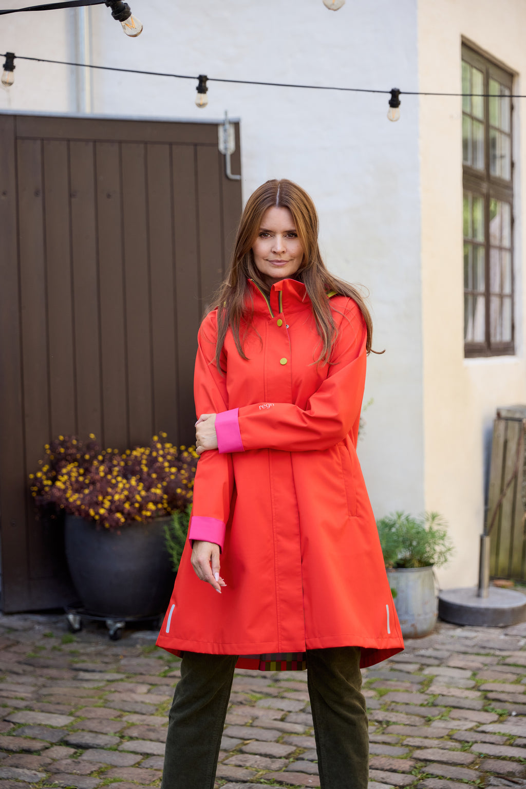 Regn jas Julia red