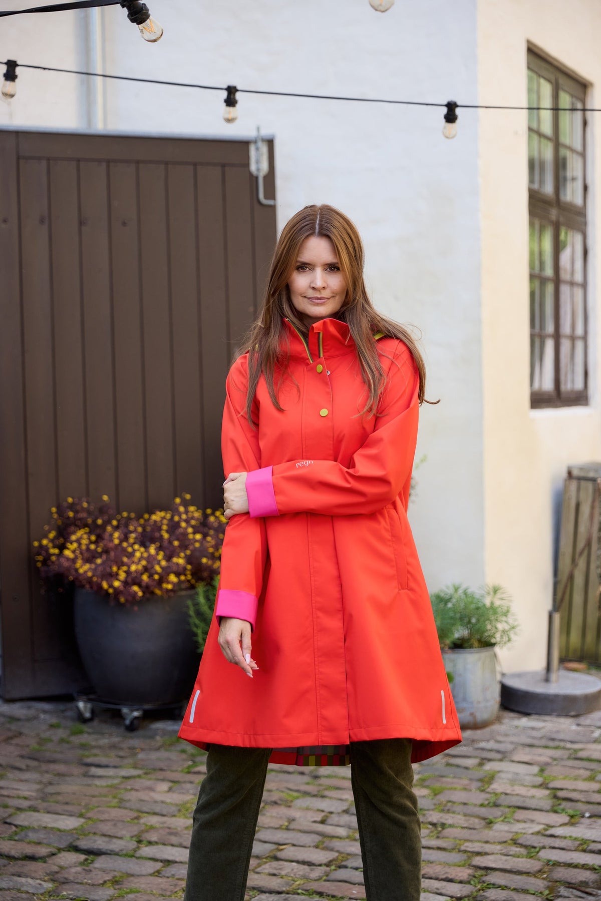 Regn jas Julia – rood