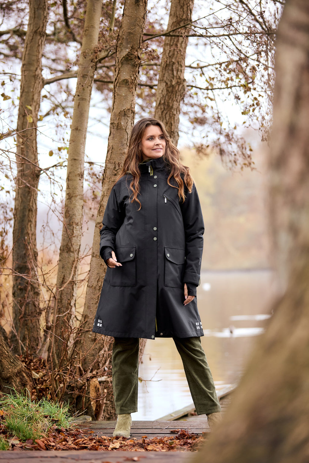 Regn Jas Ilsa Gevoerd – Black